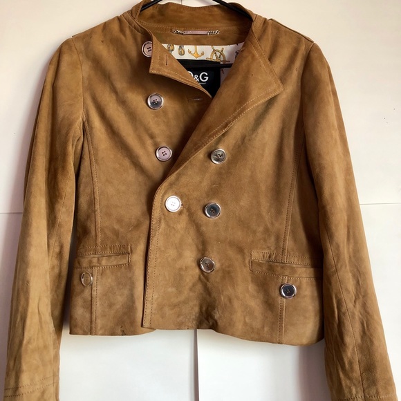 ✨AUTHENTIC✨ ⚓️DOLCE & GABBANA⚓️ SUEDE BIKER JACKET - Picture 3 of 6